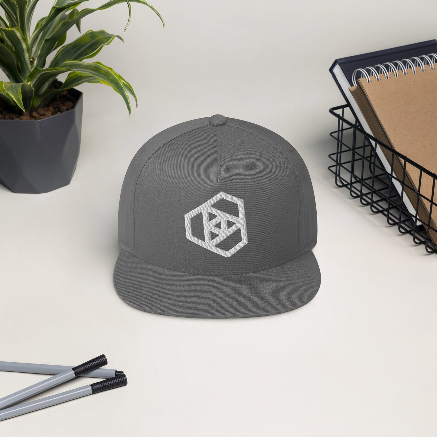 Podcast Logo Flat Bill Cap